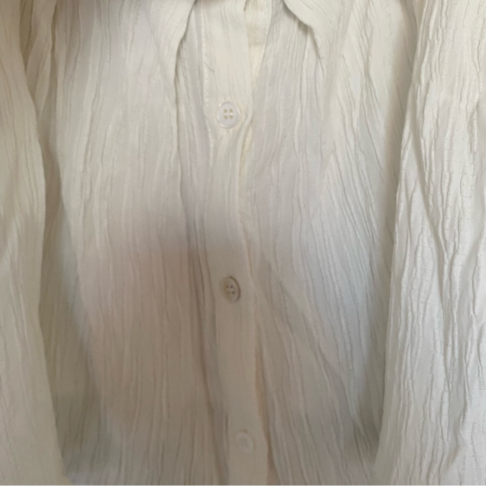NWT Anthropologie | Sunday in Brooklyn | White Bow-Tie Cropped Tank Top, XL - Picture 6 of 10